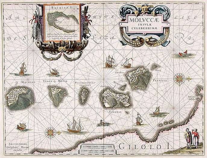 Descripción: Descripción: Descripción: Descripción: Descripción: En esta imagen podemos ver una una carta náutica de las islas Molucas